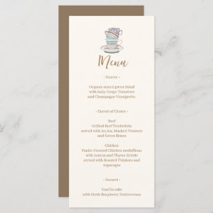 JULIET Tea Set Party Menu