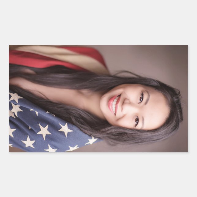 Juliet Uncensored American Flag Sticker (Front)