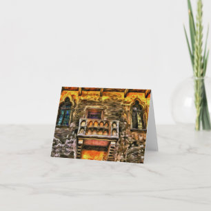 Juliet's Balcony Verona Van Gogh Card