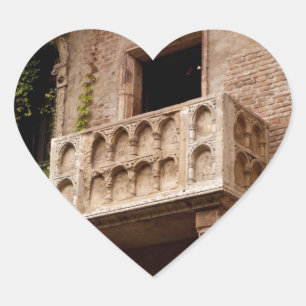 Juliet's Balcony; Where is Romeo? Heart Sticker