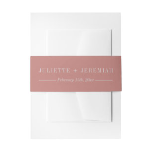 Juliette Curated Colours Wedding Invitation Belly Band