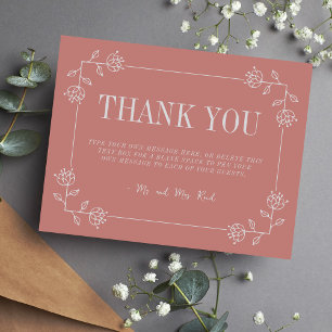 Juliette   Curated Colours   Wedding Thank You Car Card