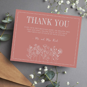 Juliette Curated Colours Wedding Thank You Car Card