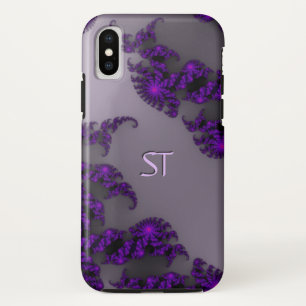 Juliette Purple Monogram iPhone X Case