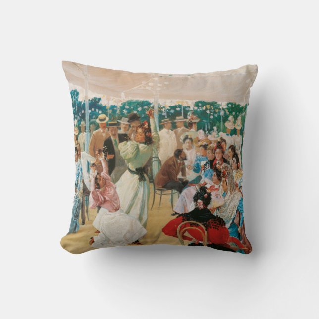 Julio Romero De Torres - The Cordoba Fair Cushion (Front)