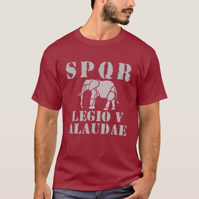 Julius Caesar 5th Roman Legion Elephant T-shirt (Front)