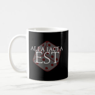 Julius Caesar "Alea Iacta Est" "The Die is Cast" Coffee Mug