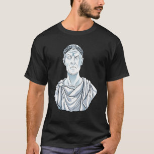 Julius Caesar Bust Classic Spqr Ancient Rome Histo T-Shirt