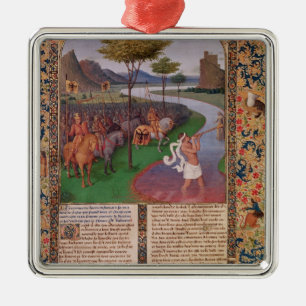 Julius Caesar  Crossing the Rubicon, c.1470 Metal Ornament