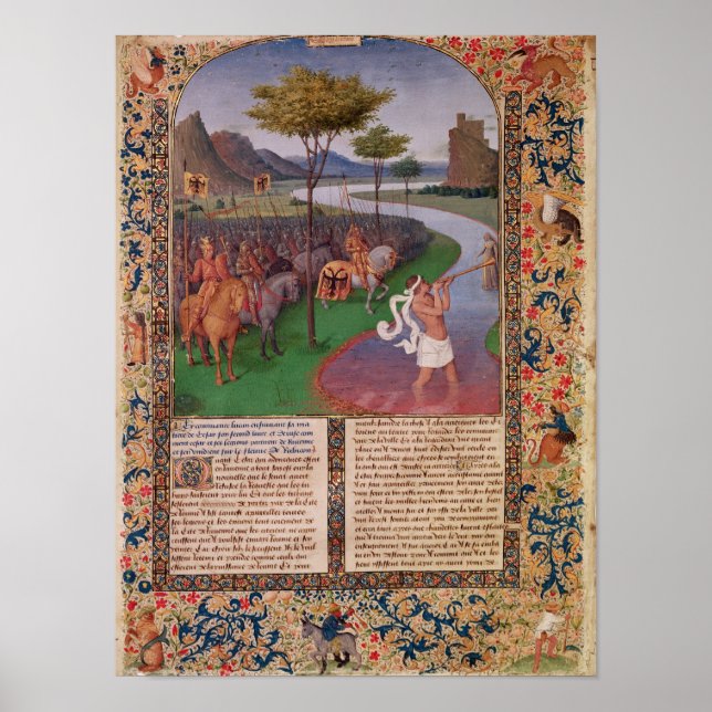 Julius Caesar  Crossing the Rubicon, c.1470 Poster (Front)