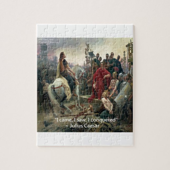 Julius Caesar I Came I Saw I Conquered Jigsaw Puzzle (Vertical)