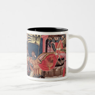 Julius Caesar  landing in England Two-Tone Coffee Mug