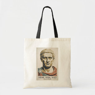 Julius Caesar Quote Roman Empire Illustration Tote Bag