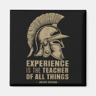 Julius Caesar Quote Roman Helmet Experience Is The Magnet