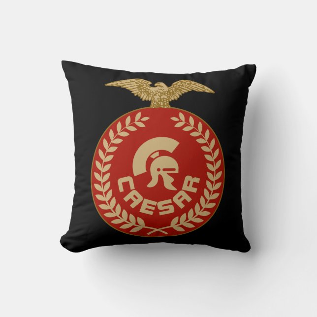 Julius Caesar Throw Pillow. Cushion (Front)