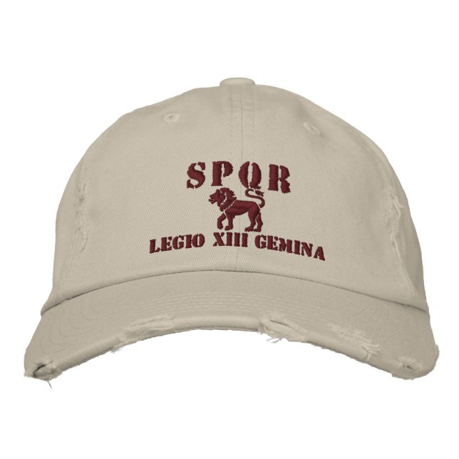 Julius Caesar's 13th Gemina Legion Embroidered Hat (Front)