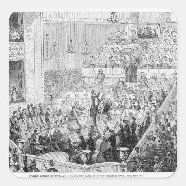 Jullien's Concert Orchestra Square Sticker (Front)