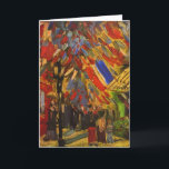 July 14th Celebration in Paris Van Gogh Fine Art Card<br><div class="desc">Fourteenth of July Celebration in Paris, Vincent van Gogh, Paris Summer 1886. Oil on canvas, 44 x 39 cm. Winterthur, Villa Flora. F 222, JH 1108 Vincent Willem van Gogh (30 March 1853 – 29 July 1890) was a Dutch Post-Impressionist artist. Some of his paintings are now among the world's...</div>