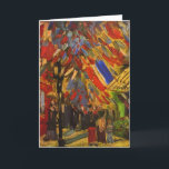 July 14th Celebration in Paris Van Gogh Fine Art Card<br><div class="desc">Fourteenth of July Celebration in Paris, Vincent van Gogh, Paris Summer 1886. Oil on canvas, 44 x 39 cm. Winterthur, Villa Flora. F 222, JH 1108 Vincent Willem van Gogh (30 March 1853 – 29 July 1890) was a Dutch Post-Impressionist artist. Some of his paintings are now among the world's...</div>