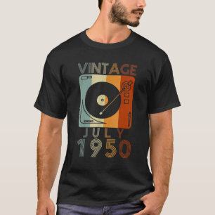July 1950 72nd Birthday Vintage Retro 72 Years Ol T-Shirt