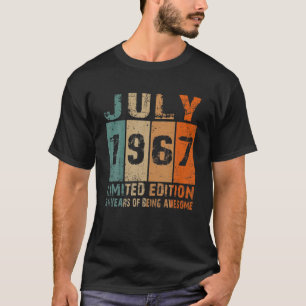 July 1967 Limited Edition 54Th Birthday 54 Year Ol T-Shirt