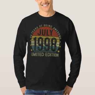 July 1998 24th Birthday 24 Years Old T-Shirt