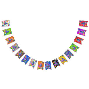 July, 1 Birthday Bunting Banner