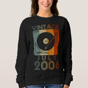 July 2006 16th Birthday  Vintage Retro 16 Years Ol Sweatshirt
