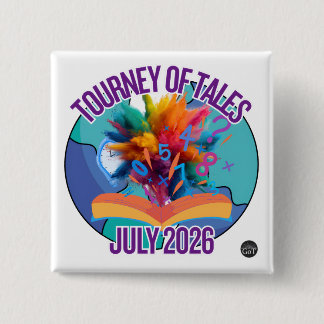 July 2026 Tourney of Tales Candle 15 Cm Square Badge
