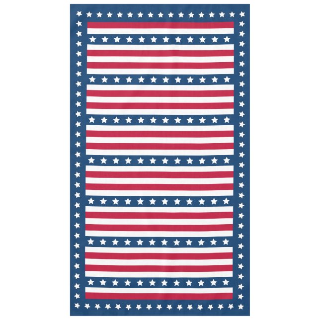 July 4 All American Picnic Tablecloth (Front)