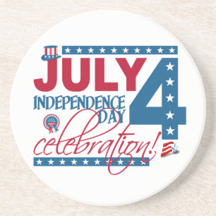 JULY 4 Celebration coaster