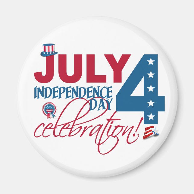 JULY 4 Celebration magnet (Front)
