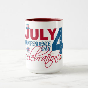 JULY 4 Celebration mug– choose style & colour Mug