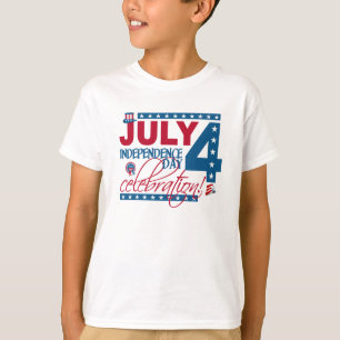 JULY 4 Celebration shirt, double-sided T-Shirt
