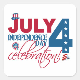 JULY 4 Celebration stickers