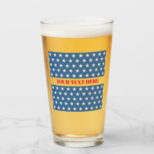 July 4 Glass Tumbler