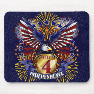 July 4 Independence Mousepad