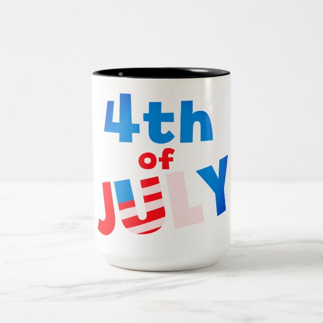 July 4, Two-Tone coffee mug (Center)