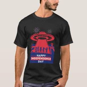July 4 UFO Alien Roswell Mars United States Americ T-Shirt
