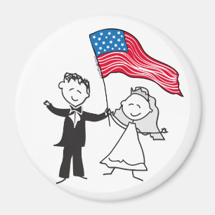 July 4 Wedding Gifts Magnet