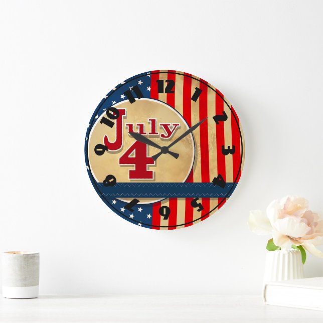 July 4th American Flag Clock (Creator Uploaded)