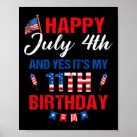 July 4th &amp; Yes It's My 11th Birthday 11 Years 