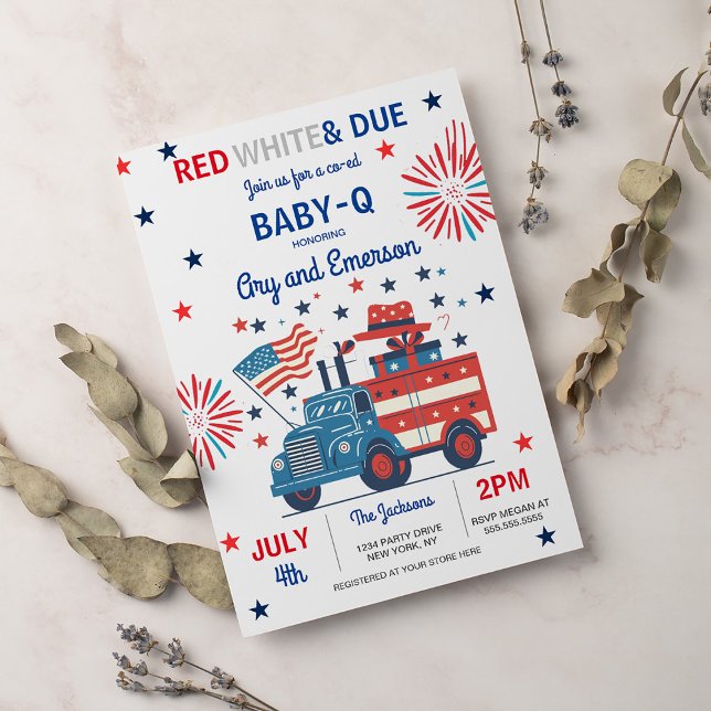 July 4th Baby Shower Baby-Q Baby Shower July BBQ I Invitation (Creator Uploaded)