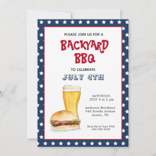 July 4th Backyard BBQ party   Announcement