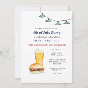 July 4th Backyard BBQ party  Announcement