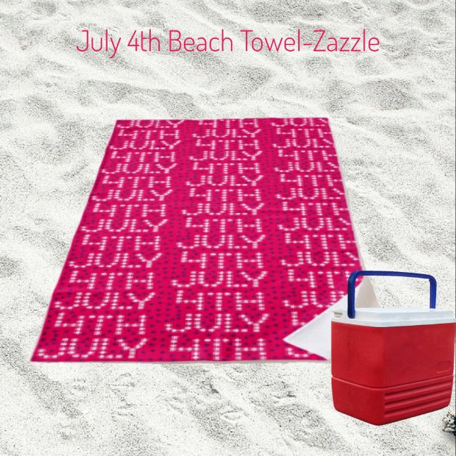 July 4th  beach towel (Creator Uploaded)