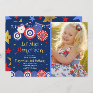 July 4th Birthday Invitation Fourth of July Party