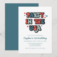 July 4th Birthday Party in the USA