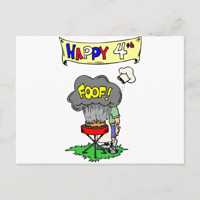 July 4th Cookout Postcard (Front)