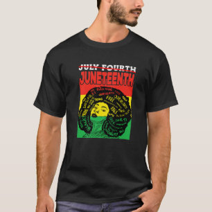 July 4Th Didn't Set Me Free Junenth Freedom Black T-Shirt